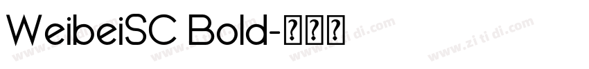 WeibeiSC Bold字体转换